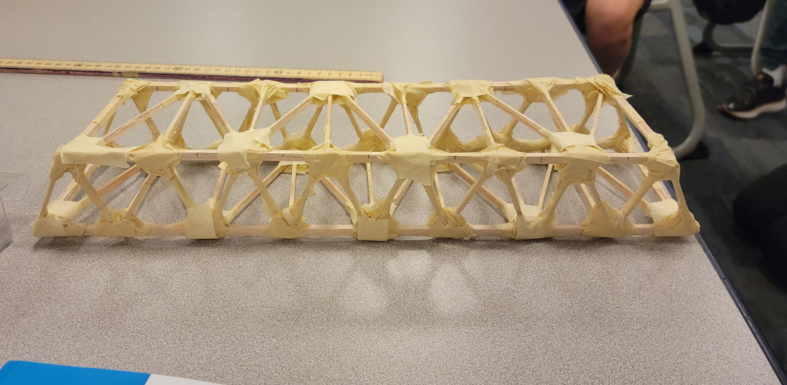 Balsa truss bridge